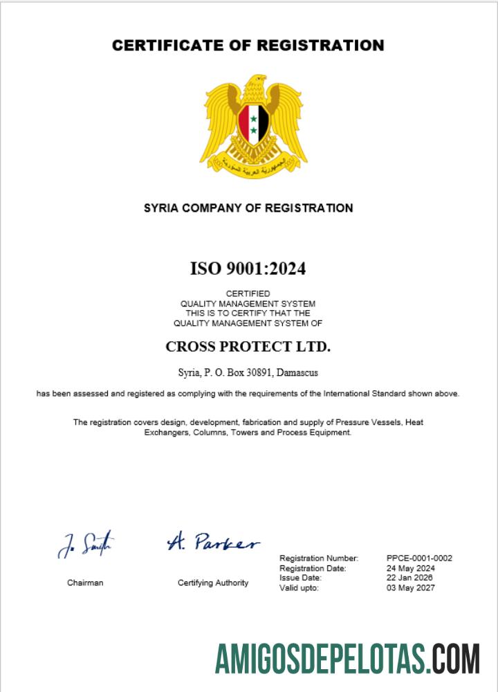 Certificado de registro comercial da Síria em branco modelo Word e PDF